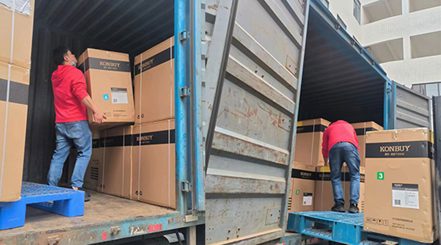 整裝待發(fā)！客戶50臺(tái)衣物烘干機(jī)裝柜完畢