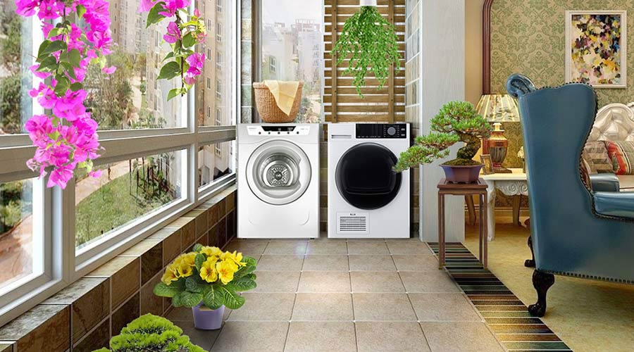 家居陽臺晾曬衣物不干怎么辦，衣物烘干機來解決！