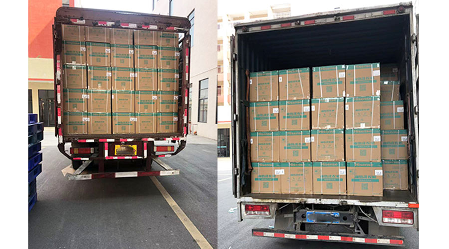 實況圖！金環(huán)電器完成國內(nèi)某知名品牌迷你洗衣機裝柜發(fā)貨