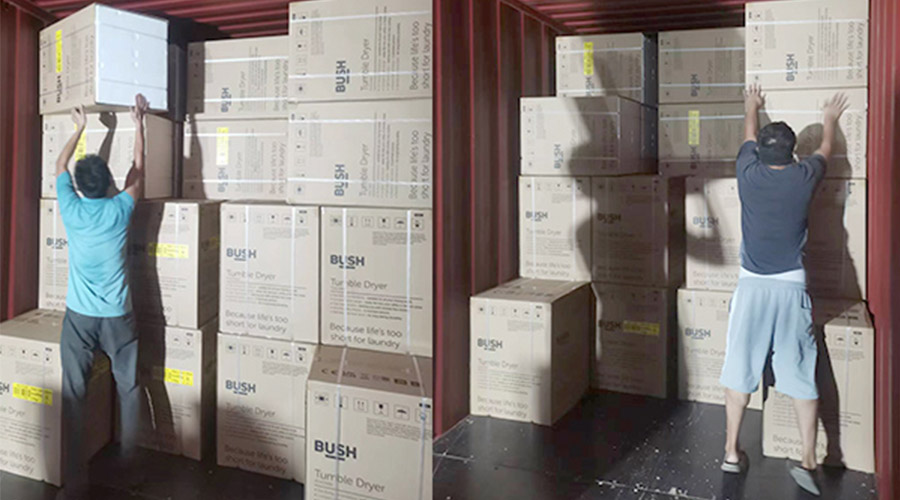 各司其職合力做好英國Argos客戶衣物烘干機出貨任務(wù)！