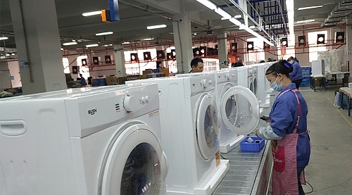 年底繁忙！金環(huán)電器全力保障英國Argos客戶滾筒干衣機生產(chǎn)